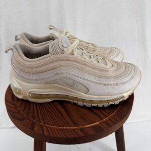 Nike Air Max 97 Women 7.5 Summit White‎ Metallic Silver Sneakers 921733-100